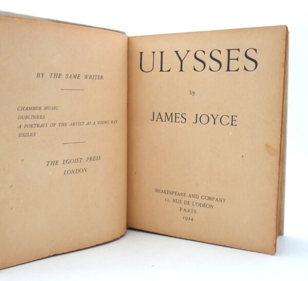 Ulysses Shakespeare Company Fifth Printing Ulysses Rare Books