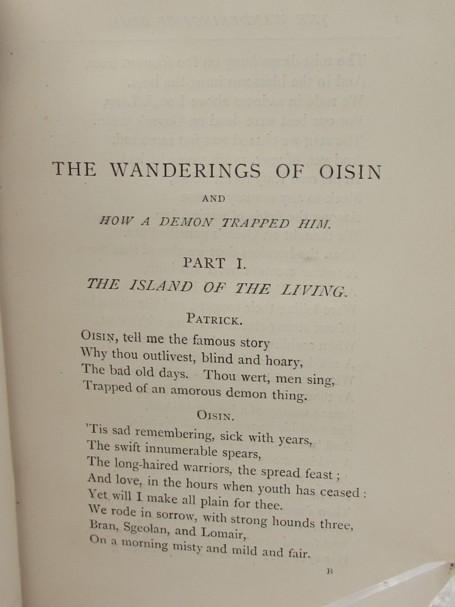 the wanderings of oisin book 3