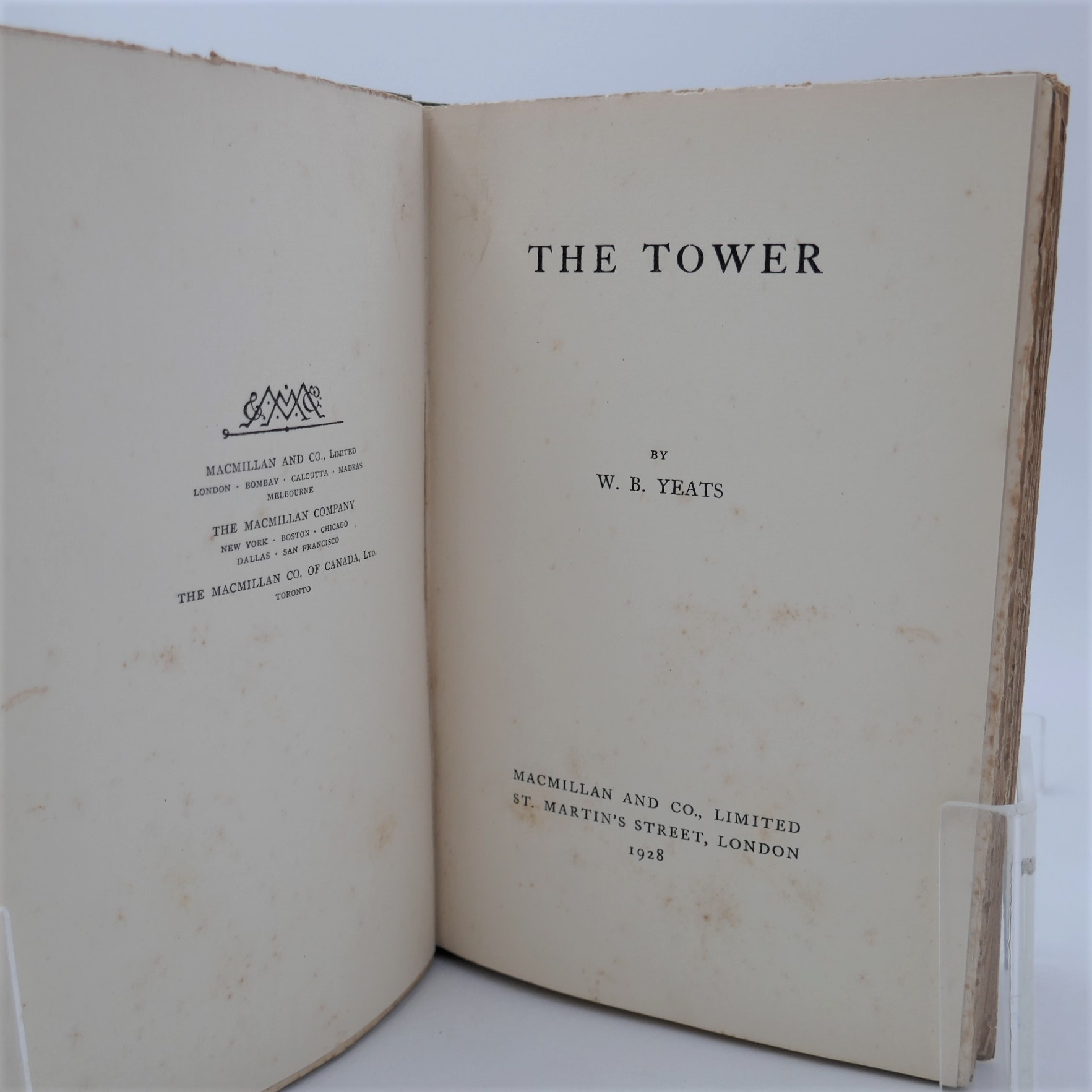 The Tower. First Edition (1928) - Ulysses Rare Books