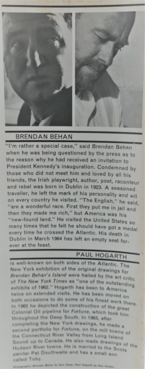 Brendan Behans New York 1964 Ulysses Rare Books 