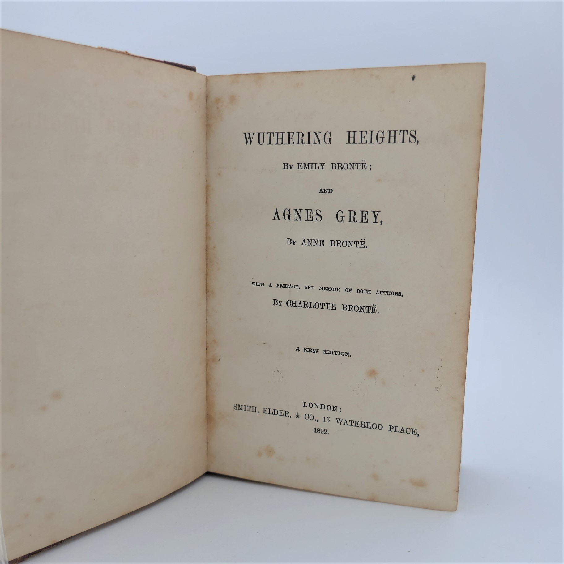 Wuthering Heights & Agnes Grey (1892) - Ulysses Rare Books