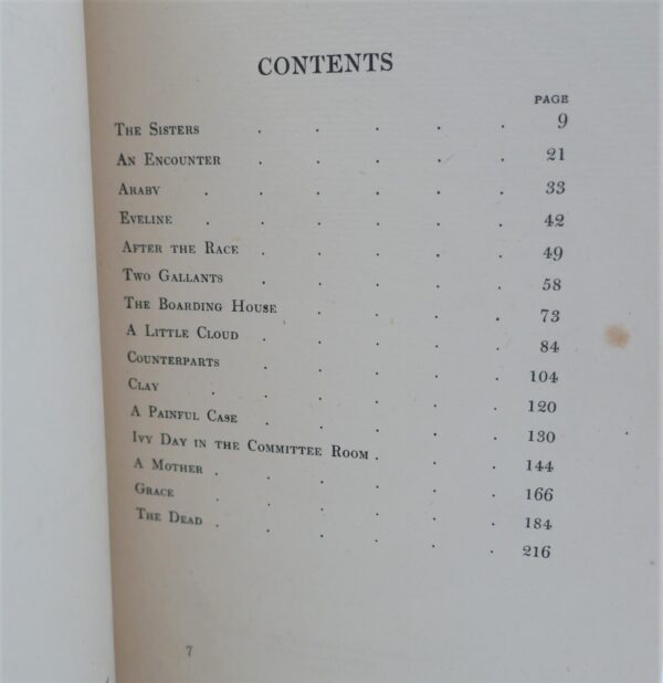 Dubliners. First Edition (1914) - Ulysses Rare Books