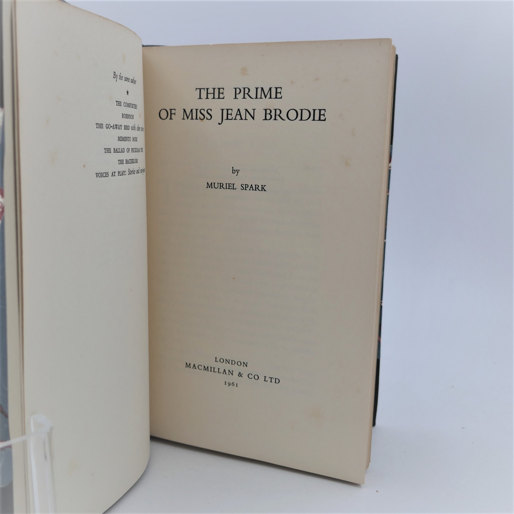 The Prime of Miss Jean Brodie. First Edition 1961 Ulysses Rare