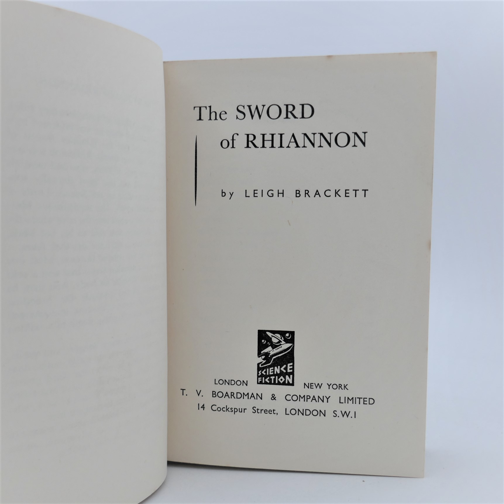 The Sword of Rhiannon. First Edition (1955) - Ulysses Rare Books